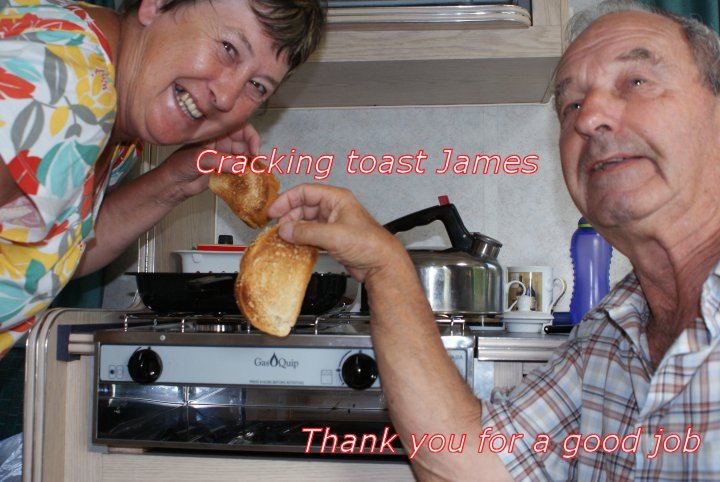 Cracking toast