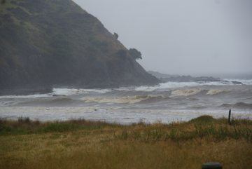 A stormy day at Taputaputa